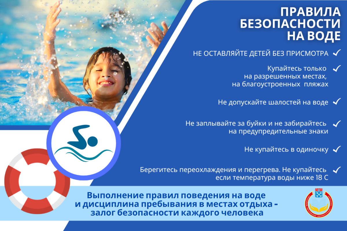 правила поведения на водоеме в летний период 30.05